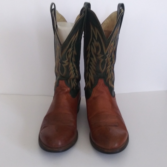 Ariat cat's paw ats equipped leather cowboy boots - Picture 3 of 8